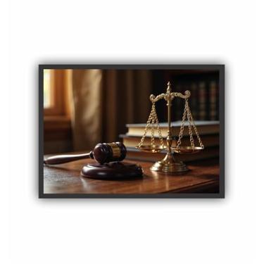 Imagem de Quadro Decorativo Direito Advocacia 6597 (33x24)