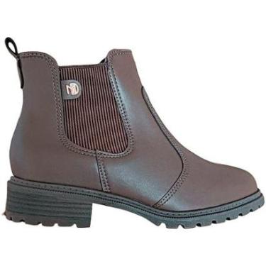 Imagem de Bota Ankle Boot Modare UltraConforto Cano Baixo Salto Bloco Cor:;Tamanho:39-Feminino