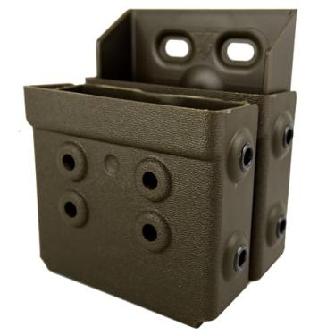 Imagem de Zero9 Holsters - Capa de algema dupla modelo 4047, compatível com punhos ASP Sentry (OD Green, Molle Lok)