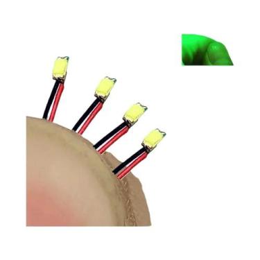 Imagem de Fio LED SMD Vermelho E Preto 40 Peças HO N OO Escala Pré-soldado Micro