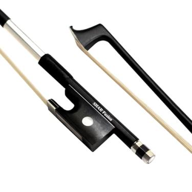 Imagem de Arco de violino de fibra de carbono - Arco de violino de tamanho completo para profissionais, iniciantes, adultos e crianças | Testado nos EUA, leve com crina de cavalo e sapo de ébano (4/4)