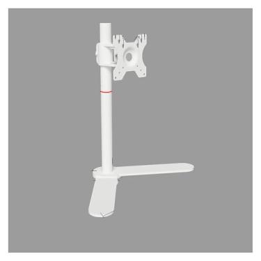 Imagem de BEGWVDJTP 24/27/81.3 cm Monitor Base Desktop Suporte de elevação vertical giratório 360 (branco)