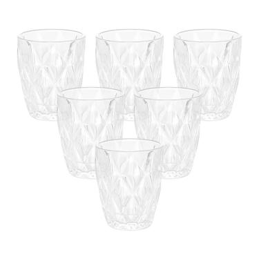 Imagem de Jogo De Copos Lyor Diamond Transparente - 6 Peças