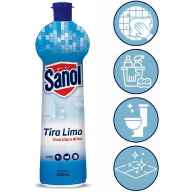 Imagem de Tira Limo Cloro Ativo Squeeze Limpador Geral Sanol 500ml
