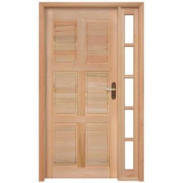 Imagem de Porta de Almofadas com Marco e Vitrô de Um Rondosul Abertura Esquerda