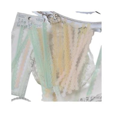 Imagem de Adesivos Autoadesivos De Renda Floral Pastel 40pcs Vintage Para Scrapb
