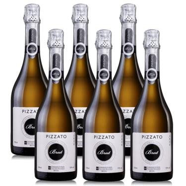 Imagem de Kit 06 Unidades Espumante Pizzato Brut 750ml