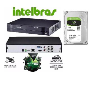 Imagem de Dvr Intelbras Mhdx 4 Canais Modelo Multi Hd Lançamento C/ Hd 1TB