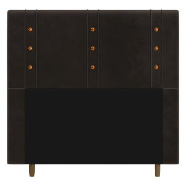 Imagem de Cabeceira Cama Box Casal Queen Size Roma 160cm Suede Marrom - Desk Design