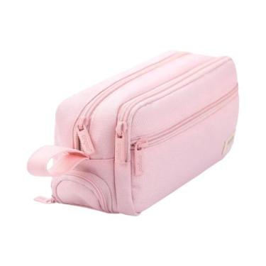 Imagem de Estojo De Lápis Multifuncional De Grande Capacidade Para Alunos Do Ens