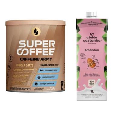Imagem de Combo Supercoffee 220g Vanilla Late l Leite De Amêndoa 1L l Combo Ener