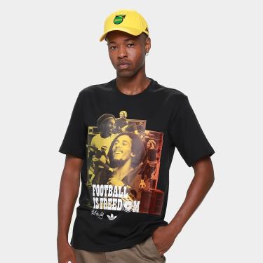 Imagem de Camiseta Jamaica Adidas Bob Marley Originals Masculina-Masculino