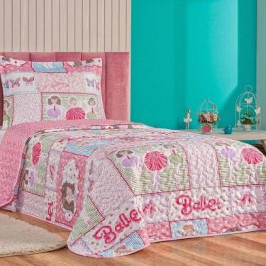 Imagem de Cobre Leito Solteiro Babel Kids Microfibra 2 Pç - Ballet - LILLY HOME 