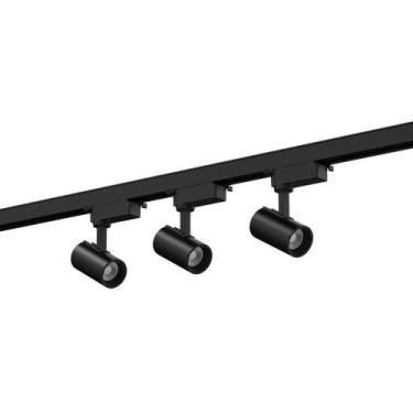 Imagem de Trilho Eletrificado Com 3 Spots Led Up Blumenau 15w Bivolt Preto - 300