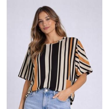 Imagem de Blusa Feminina Com Manga Ampla Infinita Cor Rosa, GG, Rosa
