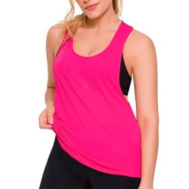 Imagem de Regata Cavada Selene Sport 20855.001 Feminina Dry Fit Poliamida T. P/G