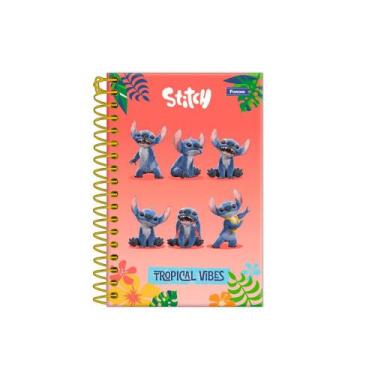Imagem de Caderneta 1/8 80 Fls C.D. Foroni - Stitch Movie 4