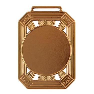 Imagem de Kit Com 10 Medalhas Vitória Lisa 80600 85x60MM Com Fita, Bronze, Único
