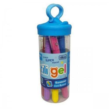Imagem de Giz retratil tili gel 6c estojo - TILIBRA