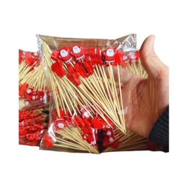 Imagem de Ornamento De Natal Com 50 Peças: Palitos De Bambu Descartáveis Com Elf