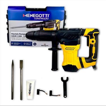 Imagem de Martelo Perfurador Rompedor Menegotti MMR1300 Potente 4,8J e 15J SDS M