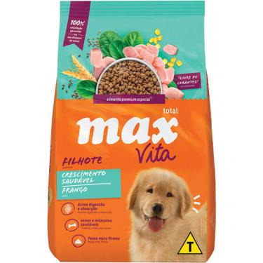 Imagem de Ração Seca Total Max Dog Vita Crescimento Saudável Frango para Cães Filhotes - 20 Kg