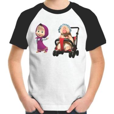 Imagem de Camiseta Infantil Masha E O Porquinho Bebê - Casa Mágica