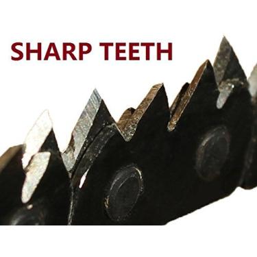 Imagem de CROC SHARPEST! 3 vezes mais rápido! Motosserra de mão com bolso de sobrevivência + feita à mão + feita para durar! Feito de aço + com bolsa – Aparar árvores nunca foi tão fácil + Garantia especial para você!