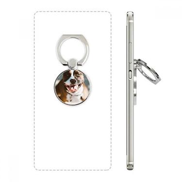 Imagem de Suporte de anel de telefone com imagem assustadora Bulldog para animais de estimação com laço ajustável