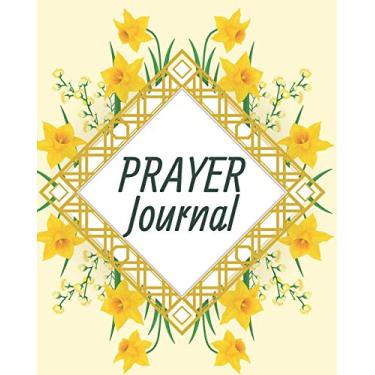 Imagem de Prayer Journal-Daily Inspirational Beginners Guided Notebook-Record Your Prayer Requests 8"x10" 110 Pages Book 24: Bible Study Personal Notebook- Self ... & Simple Guide to Give Thanks to The Lord
