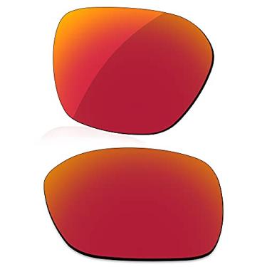Imagem de LenzReborn Lente polarizada de substituição para óculos de sol Oakley Proxy OO9312 - vermelho fogo - polarizado espelhado