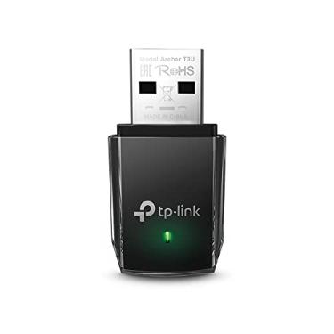 Imagem de TP-Link Adaptador USB WiFi AC1300 (Archer T3U) - Adaptador de rede sem fio de banda dupla 2,4G/5G para PC Desktop, dongle WiFi MU-MIMO, USB 3.0, suporta Windows 11, 10, 8.1, 8, 7, XP/Mac OS X