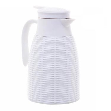 Imagem de Garrafa Térmica Rattan Branca 1L 6836 Lyor