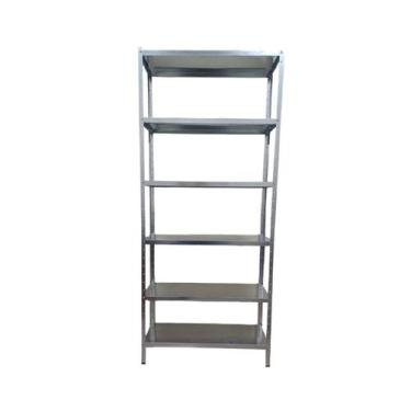 Imagem de Prateleira Armário Estante Aço Galvanizado 6 Bandejas 60 cm - Lojas Pr