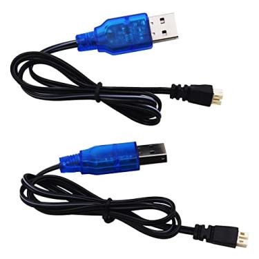 Imagem de Blomiky 1S Lipo 3.7V-3.8V 0.5A USB Charger Cable with JST-PH2.0 Connector Plug Compatible with EMAX Small Hawk S or Free style RC Drone / 3.7V Ph2.0 USB 2