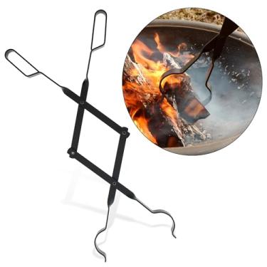 Imagem de Redline Canyon Pinças de madeira para lenha – Ferramentas portáteis para toras – Pinças para lareira de 66 cm para agarrar, puxar e levantar lenha em fogueiras ou fogueiras