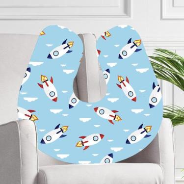Imagem de Almofada para Amamentação Travesseiro Bebê Lindas Estampas - Ev Baby, 