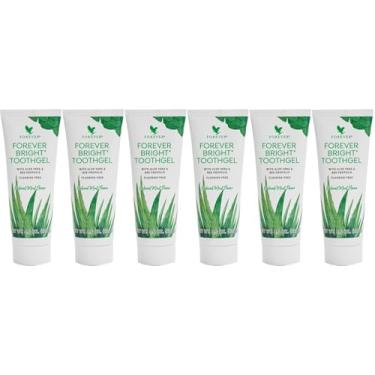 Imagem de kit 06 Unidades Forever Bright Toothgel Gel dental sem flúor Creme Dental Menta e Hortelã