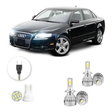 Imagem de Kit Lampadas Led Audi A4 2005 A 2008 H7 H7 20000lm - V10, Branco