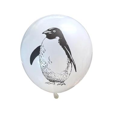 Imagem de Malayan Products Emperor Penguin Latex Balloons 12 Count, Antarctica Birthday Party Decorations Event Supply, 12 Inch Standard Size, Kids Ice Polar Theme Realistic Penguins Baby Shower