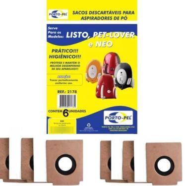 Imagem de Sacos Aspiradores De Pó Descartável Electrolux Modelo Listo Pet Lover 