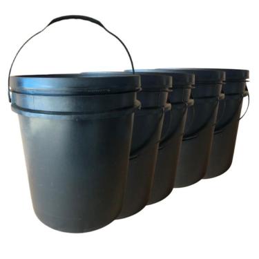 Imagem de Balde 18L 5 Peças Para Descarte De Residuos Com Tampa