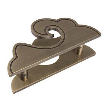 Imagem de Puxadores de porta de celeiro Puxadores de porta estilo chinês Maçaneta de porta de vidro maçaneta de porta de madeira maçaneta de porta deslizante maçanetas de porta/bronze/2 pacotes 20 cm (bronze 1