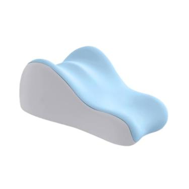 Imagem de IEUDNS Travesseiro de cunha para cama, posição deitada, multiuso, massagem de bruços, travesseiro para assistir filmes, dormir de lado, casa, Cinza Claro