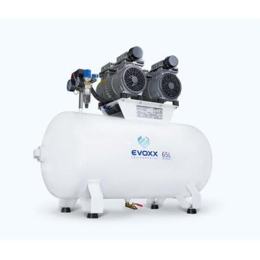 Imagem de Compressor de Ar Odontologico 65 LITROS 2,28 HP - EVOXX, 110V