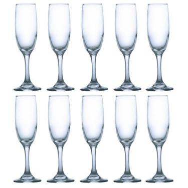 Imagem de Conjunto 12 Taças Vidro 180ml CHAMPAGNE Luxo Elegante, Taça champagne