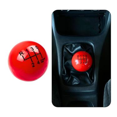 Imagem de Manopla Cambio Vermelho Universal Tunning 6 Marcha Estilo BR