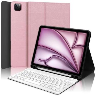 Imagem de Capa de teclado D DINGRICH para iPad Air de 11 polegadas com Bluetooth