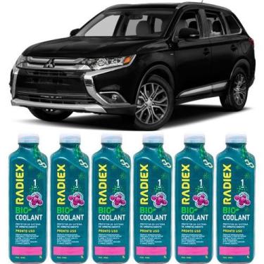 Imagem de Kit aditivo radiador bio coolant pronto para uso rosa - mitsubishi out