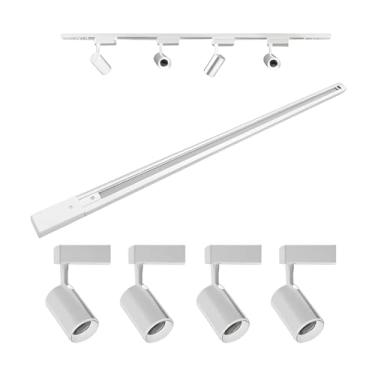 Imagem de Trilho Eletrificado Branco 1 metro Com 5 Spots 7w